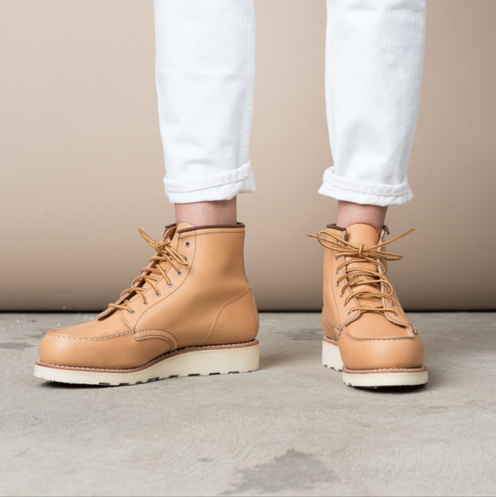 **RARE** Red Wing Moc Toe Women's Boots in Tan Pampas 8.5